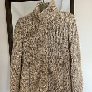IRO Ajumaspe Knit Jacket Womens Size 38 (S) - Beige Wool Blend (NEVER WORN)